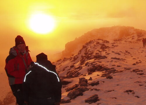 Kilimanjaro hike via Marangu route.